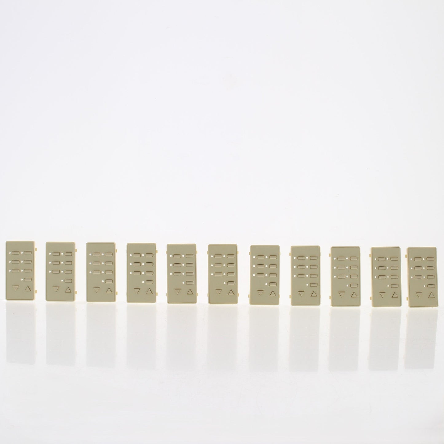 Leviton DCK6S-BI Ivory Blank Face Color Change Kit for Scene Controller 10pcs