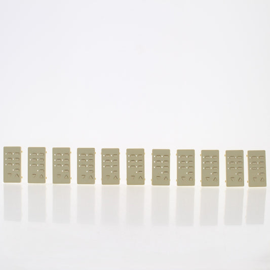Leviton DCK6S-BI Ivory Blank Face Color Change Kit for Scene Controller 10pcs