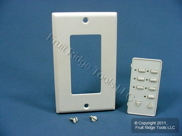 Leviton Blank White Face Plate Color Change Kit For 6-Scene Controller DCK6S-BW