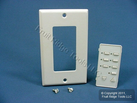 Leviton Blank White Face Plate Color Change Kit For 6-Scene Controller DCK6S-BW