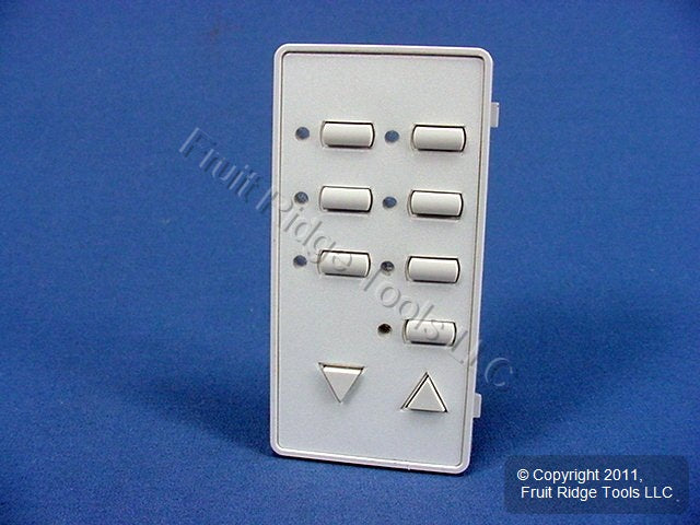 Leviton Blank White Face Plate Color Change Kit For 6-Scene Controller DCK6S-BW