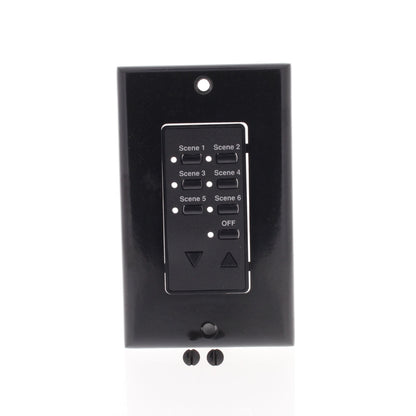 4-Pack Leviton DCK6S-E Black Faceplate Color Change Kit for 6-Scene Controllers