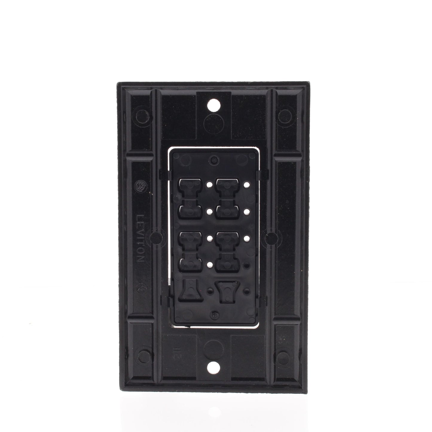 4-Pack Leviton DCK6S-E Black Faceplate Color Change Kit for 6-Scene Controllers