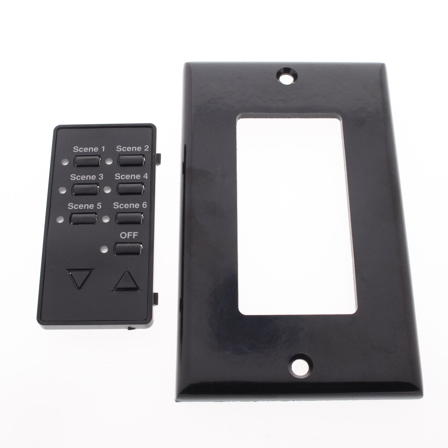 4-Pack Leviton DCK6S-E Black Faceplate Color Change Kit for 6-Scene Controllers