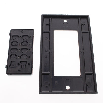 4-Pack Leviton DCK6S-E Black Faceplate Color Change Kit for 6-Scene Controllers