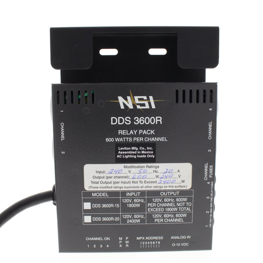 Leviton 4-Channel NSI DDS 3600R Individual Relay Pack