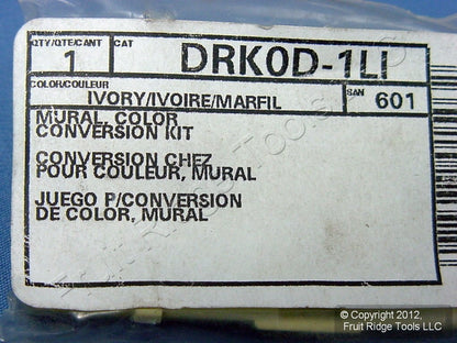 Leviton Ivory Color Conversion Change Kit for Mural DHC Dimmer Cover DRK0D-1LI