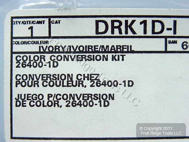 Leviton Ivory Color Change Conversion Kit for DHC 1 Address Controller DRK1D-I