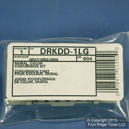 Leviton Gray Color Change Kit for Mural Mosaic DHC Dimmer Switch DRKDD-1LG