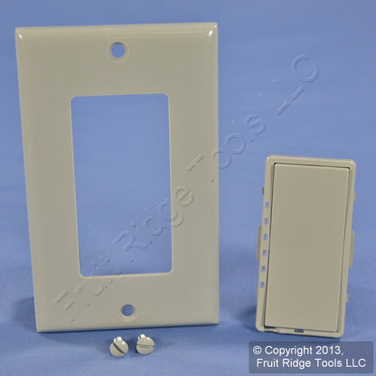 Leviton Gray Color Change Kit for Mural Mosaic DHC Dimmer Switch DRKDD-1LG