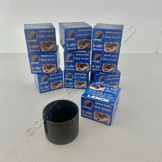 10 Lenox Hole Saw Wood Cutters Single Carbide Tooth Blade 3-3/8" 25454-54HC