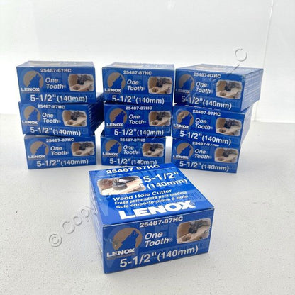 10 Lenox Hole Saw Wood Cutters Single Carbide Tooth Blade 5-1/2" 25487-87HC