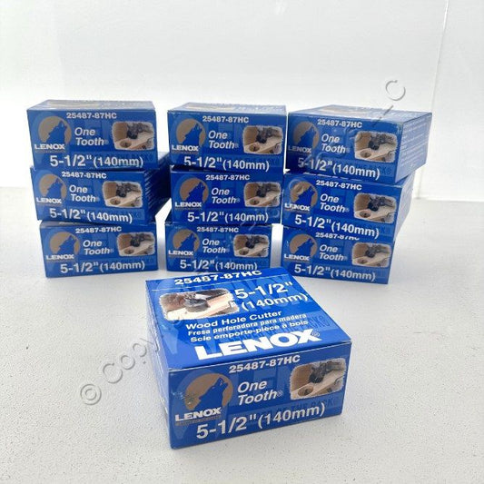10 Lenox Hole Saw Wood Cutters Single Carbide Tooth Blade 5-1/2" 25487-87HC