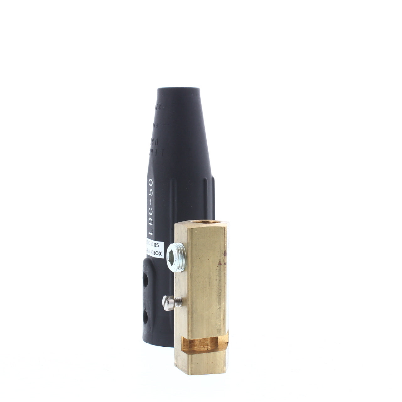 Lenco 1 Series #4 1/0 Black Single Set Screw Dinse Connector Female LDC-50-05436