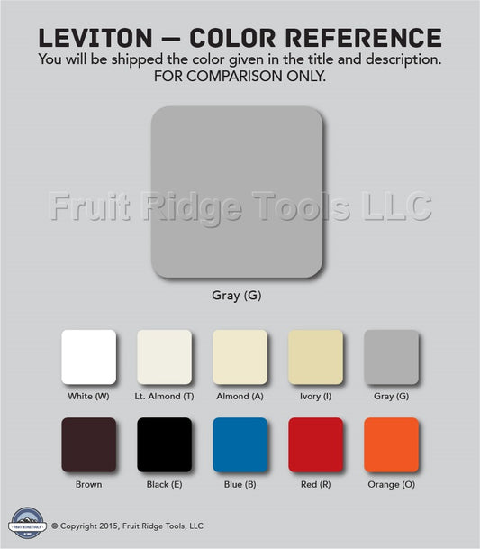 Leviton 80405-GY Gray 2-Gang Toggle Decora Plastic Standard Wallplate Cover 25pc