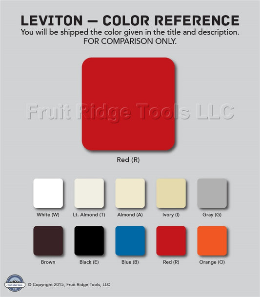 Leviton PJ1-R Red 1-Gang Toggle Thermoplastic Unbreakable Midway Wallplate Cover