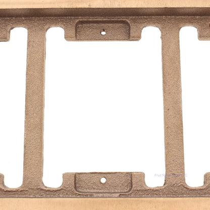 Lew Electric CF-1103-DFB Brass 3-Gang Floor Box Carpet Flange
