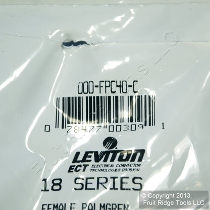 Leviton FPC30 18 Series Palmgren Cam Plug 315A 600V Crimped Style