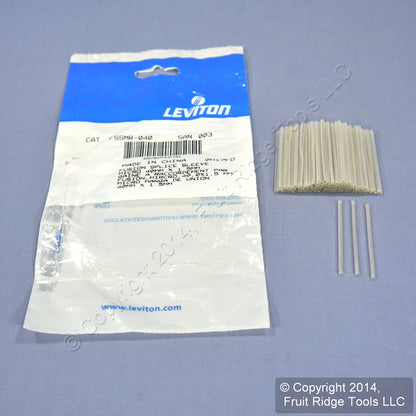 Fusion Splice Micro Sleeves Splitter/Coupler 40MM x 1.5MM Leviton FSSMR-40 100PK