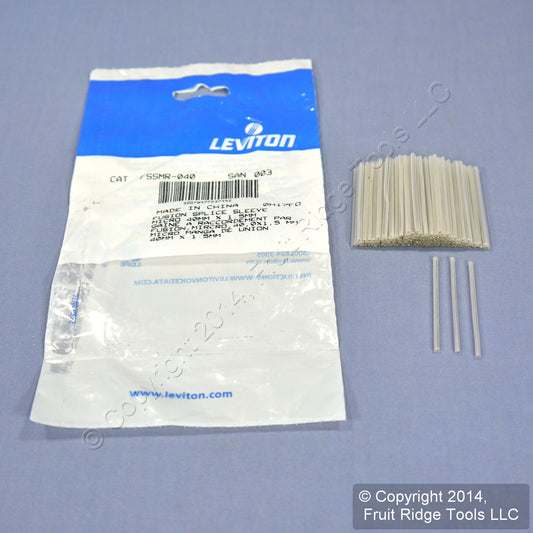 Fusion Splice Micro Sleeves Splitter/Coupler 40MM x 1.5MM Leviton FSSMR-40 100PK