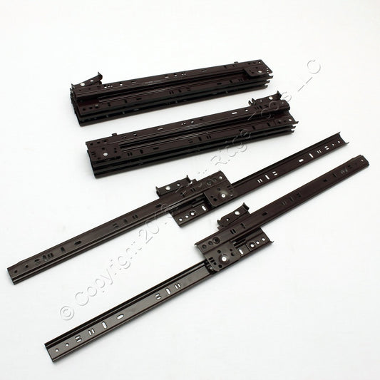 4 Pair 14" Side Mount 80-lb Load Capacity 3/4 Extension Cabinet Drawer Slides
