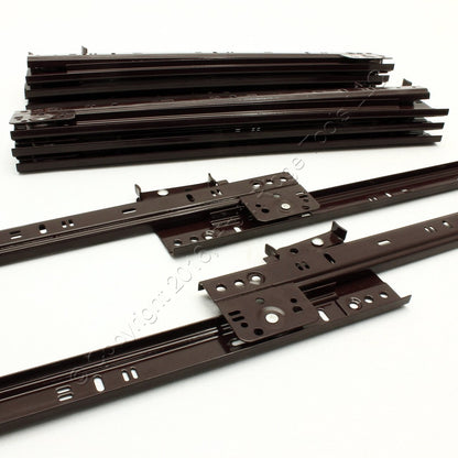 4 Pair 14" Side Mount 80-lb Load Capacity 3/4 Extension Cabinet Drawer Slides
