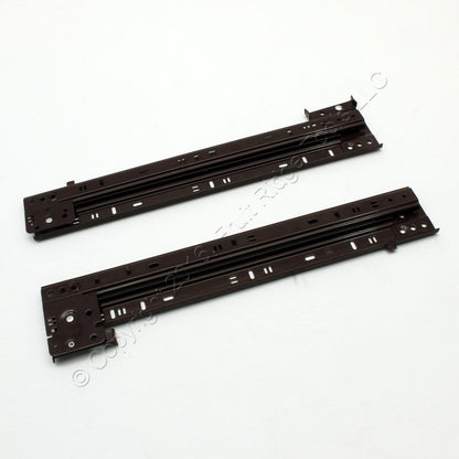 14" Side Mount 80-lb Load Capacity 3/4 Extension Kitchen Cabinet Drawer Slides