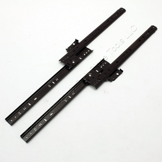 14" Side Mount 80-lb Load Capacity 3/4 Extension Kitchen Cabinet Drawer Slides