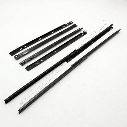 2 Pair 18" Side Mount 80-lb Load Capacity 3/4 Extension Cabinet Drawer Slides