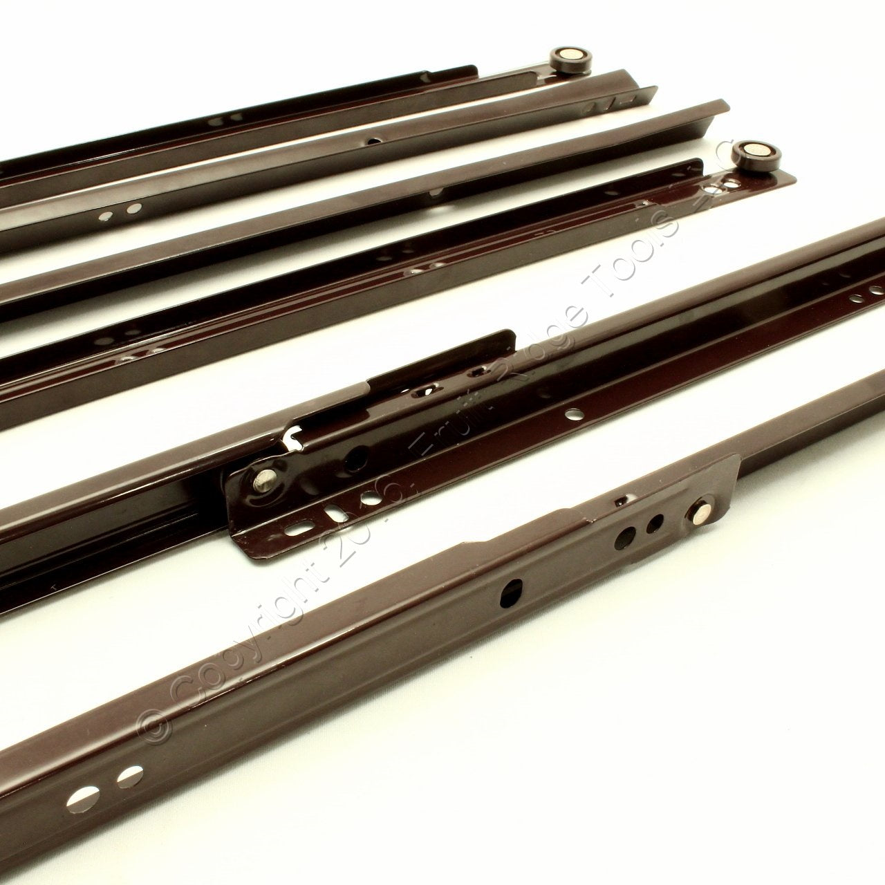 2 Pair 18" Side Mount 80-lb Load Capacity 3/4 Extension Cabinet Drawer Slides