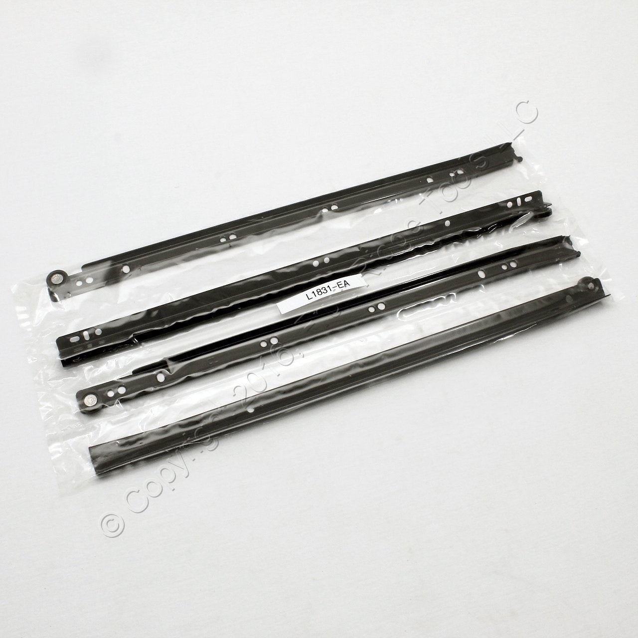 Glide Rite 1831 18" Side Mount 3/4 Extension Kitchen Cabinet Drawer Slides Pair