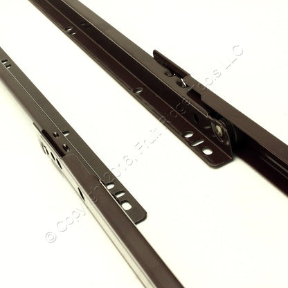 Glide Rite 1831 18" Side Mount 3/4 Extension Kitchen Cabinet Drawer Slides Pair