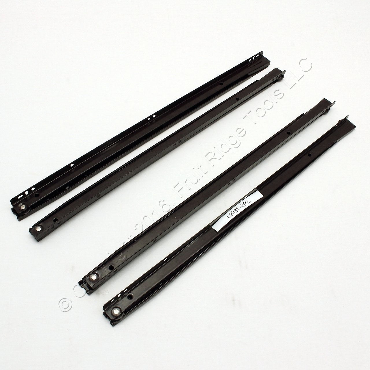 2 Pair 20" Side Mount 80-lb Load Capacity 3/4 Extension Cabinet Drawer Slides