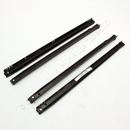 2 Pair 20" Side Mount 80-lb Load Capacity 3/4 Extension Cabinet Drawer Slides