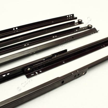 2 Pair 20" Side Mount 80-lb Load Capacity 3/4 Extension Cabinet Drawer Slides