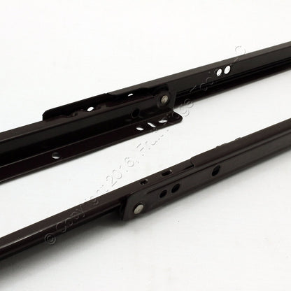 Pair 20" Side Mount 80-lb Load Capacity 3/4 Extension Cabinet Drawer Slides