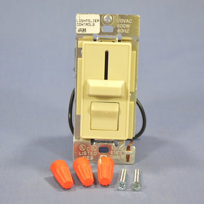 Lightolier AP600-I Ivory Astral Preset Slide Dimmer Light Switch On/Off 600W
