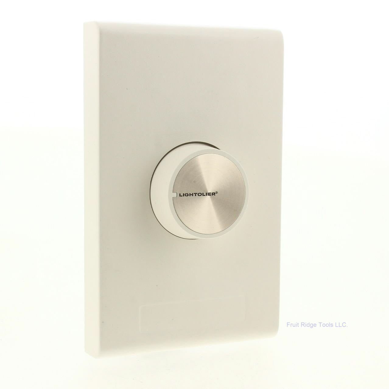 Lightolier P600-R White Precision Single Pole Rotary Switch Wallbox Control