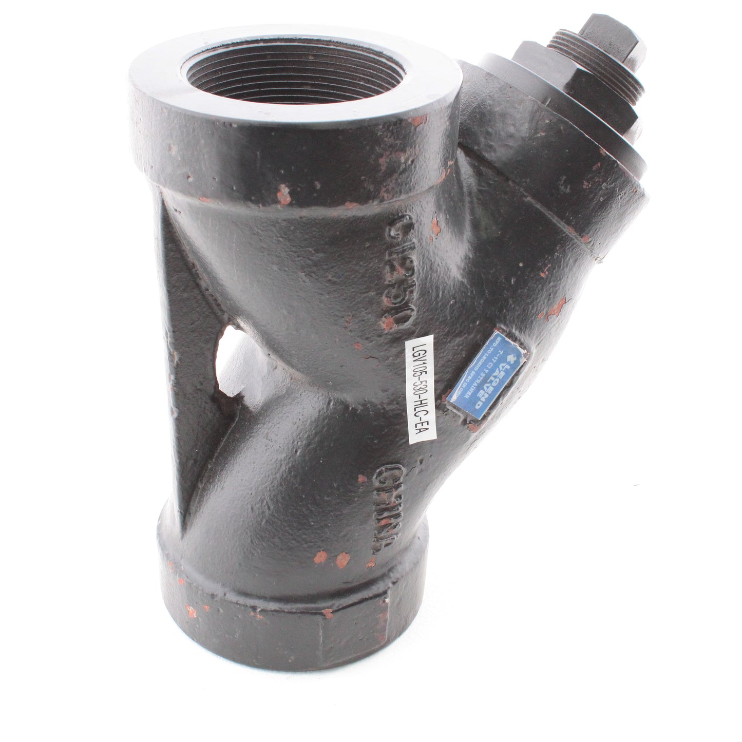 Legend Valve 3" Black T-17 D.I. WYE Y-STRAINER Cast Iron Blemished