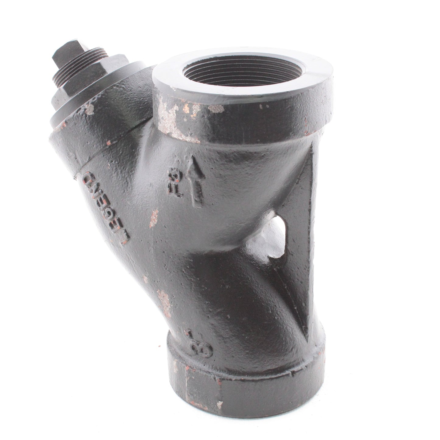 Legend Valve 3" Black T-17 D.I. WYE Y-STRAINER Cast Iron Blemished