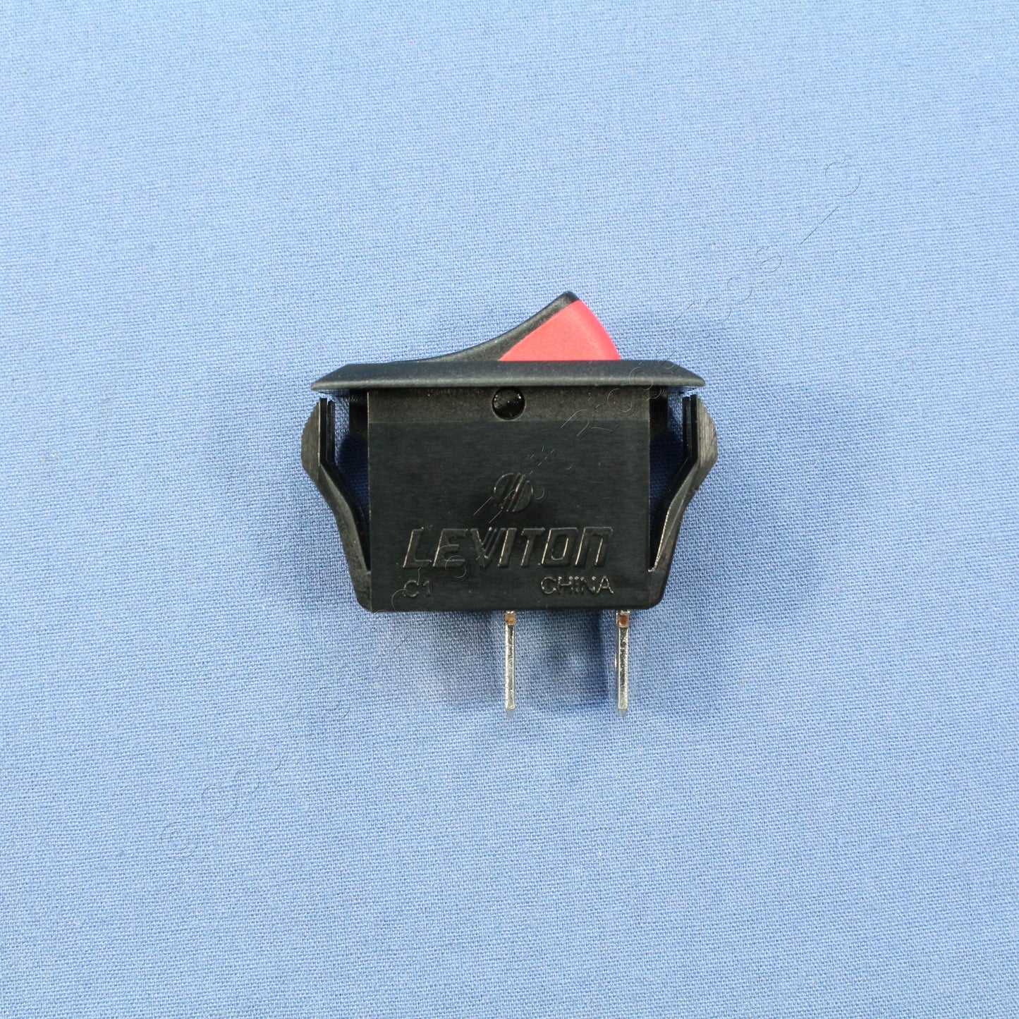 Leviton HB001-1 Black SPST w/ Red Snap-In Mini Rocker Switches On/Off 20A 100pcs