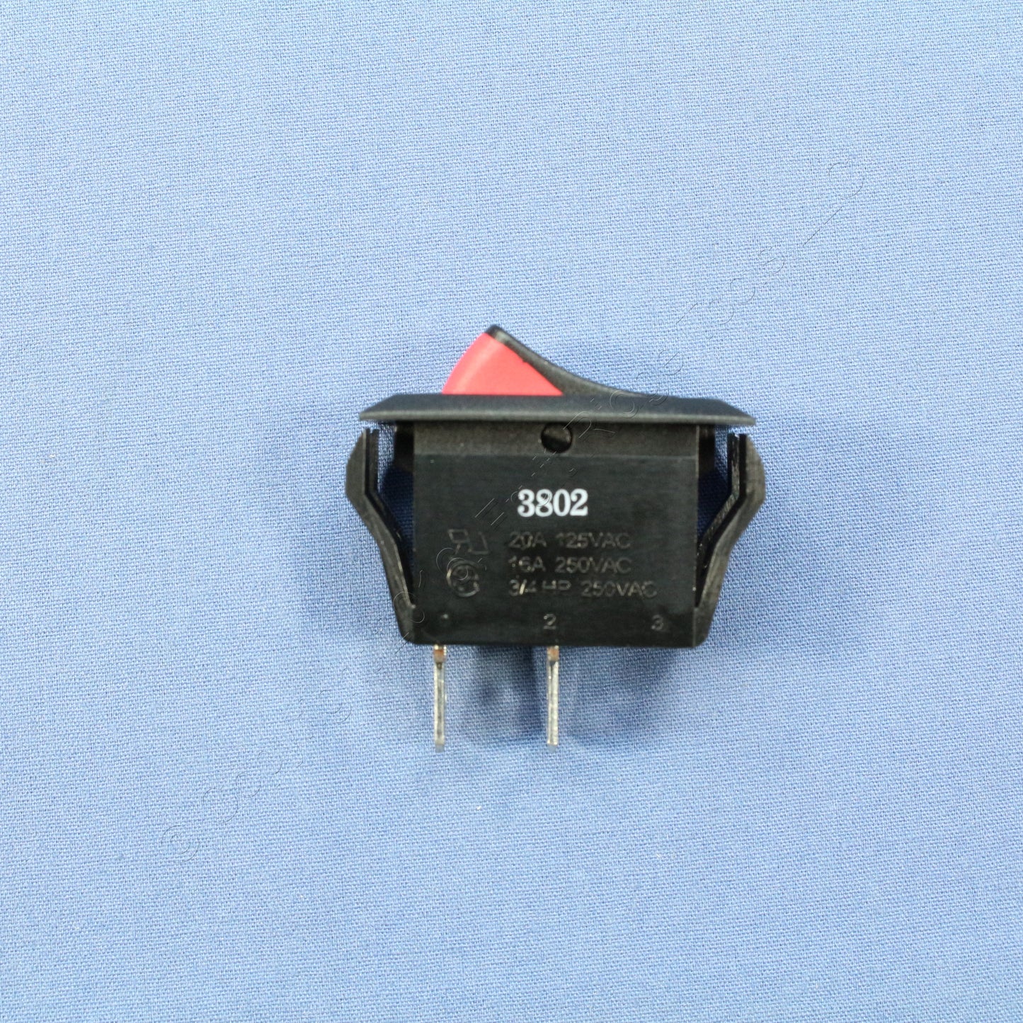 Leviton HB001-1 Black SPST w/ Red Snap-In Mini Rocker Switches On/Off 20A 100pcs