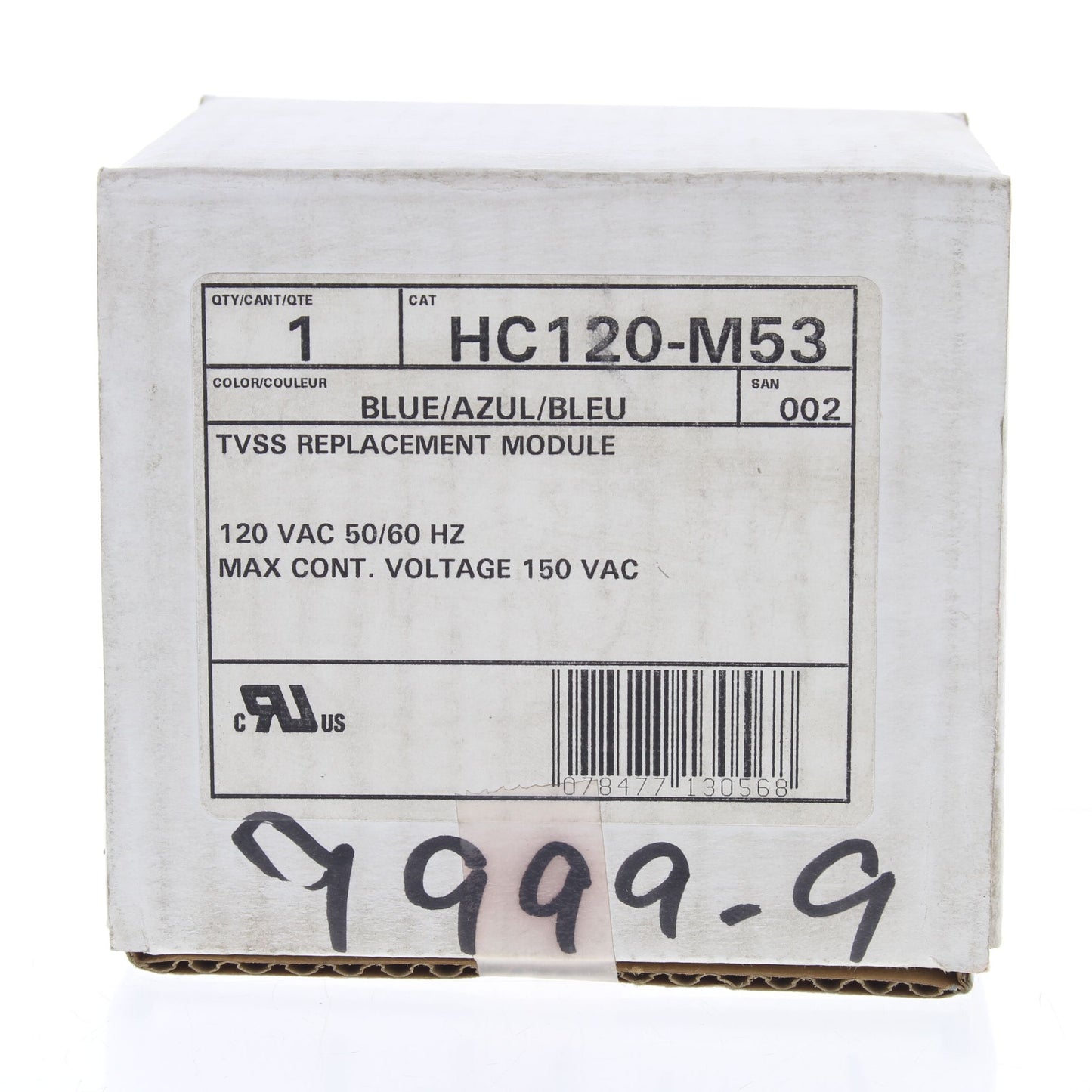 Leviton Replacement 120/208V AC TVSS Module for 74120-7M3 Panel HC120-M40