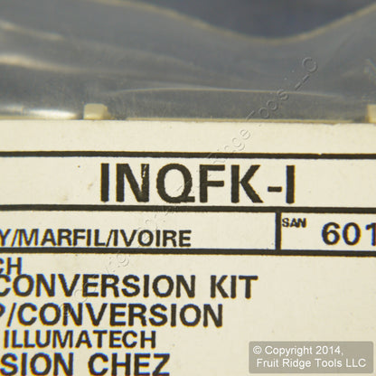 Leviton Ivory Illumatech Fan Speed Control Color Change Conversion Kit INQFK-I