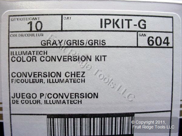 Leviton IPKIT-G Gray Color Conversion Kit for Illumatech Dimmer Switch 10-pack