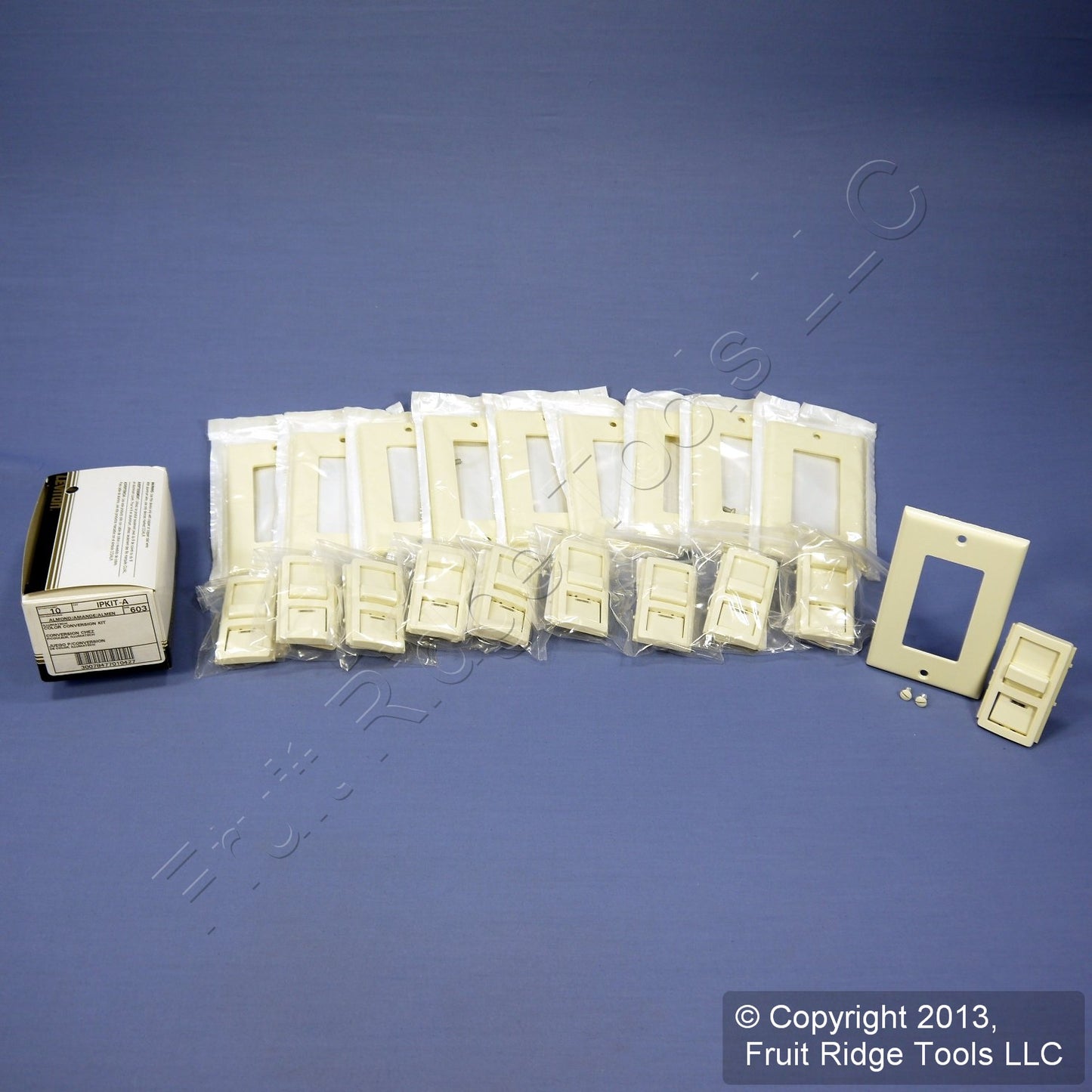 10 Leviton Almond Color Conversion Kits for Illumatech Dimmer Switches IPKIT-A