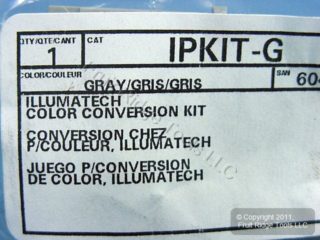 Leviton Gray Color Change Conversion Kit for Illumatech Dimmer Switch IPKIT-G