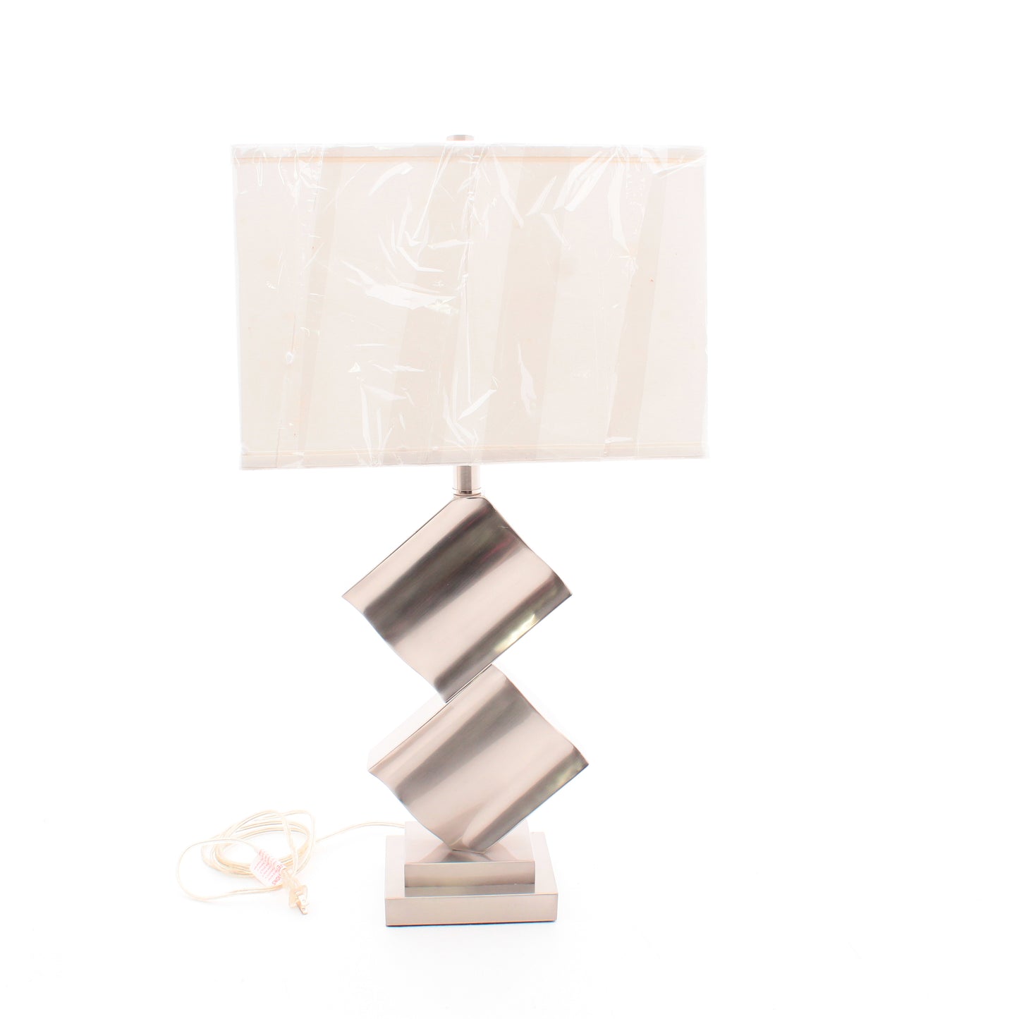 Lite Source Table Lamp Polished Steel with White Shade LS-21929PS-WHT