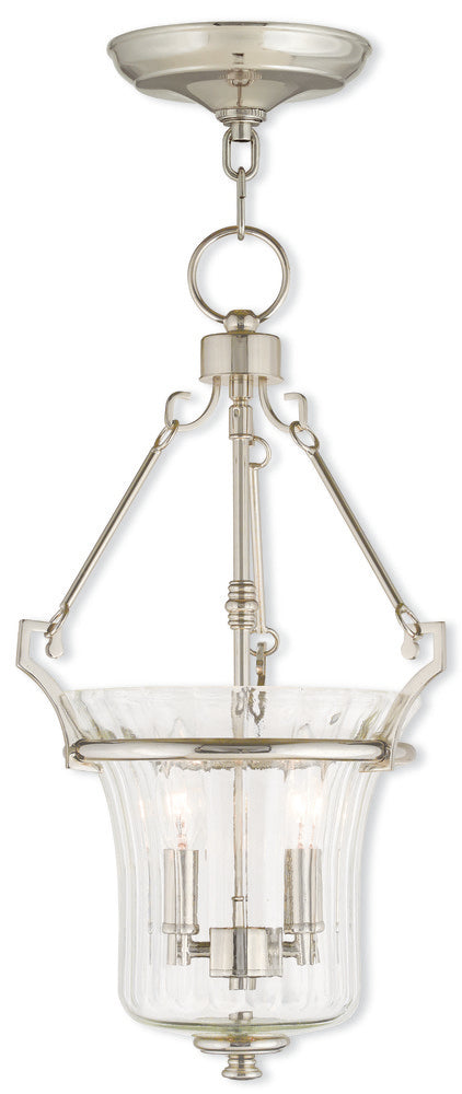 Livex Lighting 50922-35 Cortlant 2Light 11" Wide Pendant with Clear Glass Shade