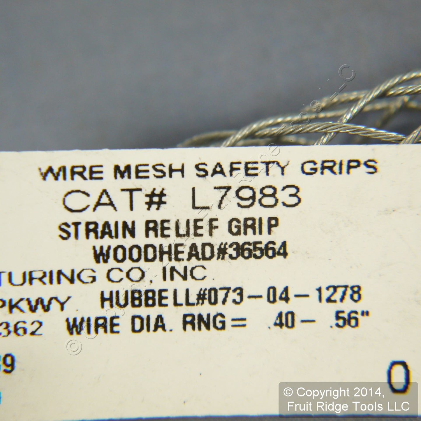 Leviton L7983 Strain Relief Single Eye Bus-Drop Support Cable Grip .410"-.560"